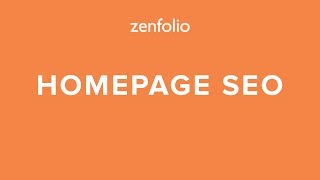 Improve the SEO of your Homepage using website title description H1 and H2 tags  Zenfolio Classic [upl. by Coriss963]