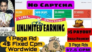 Earned 800 Daily  75 Per 1000 Views  URL Shortener Earning Site  Linksflynet  Fast Payment [upl. by Tadeo282]