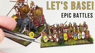 Basing Guide  EPIC BATTLES  Hail Caesar Epic Battles  Punic Wars  Warlord Games  Part 4 [upl. by Eastlake]