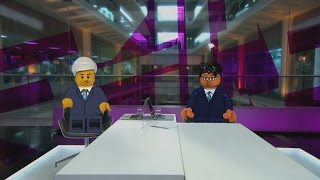 Lego Jon Snow amp Krishnan GuruMurthy on Lego Greenpeace amp Shell  Channel 4 News [upl. by Maguire]