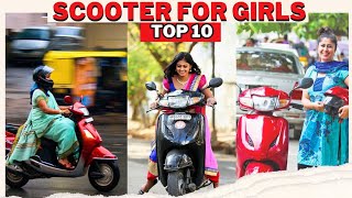 Top 10 Best Scooty For Girls 2024 💥Best Scooter For Working Women amp College Girls  Mileage  Price [upl. by Ynnol]