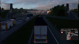 EURO TRUCK SIMULATOR 2  CARGA DE ROUPAS DE KIEL PARA MAGDEBURGO VISAO INTERNA E EXTERNA [upl. by Asenev]