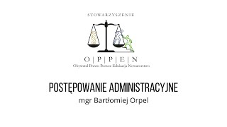 Postępowanie administracyjne [upl. by Jollanta]