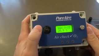 PureAire Oxygen Monitor Tutorial to Get Into the Menus [upl. by Palmer]