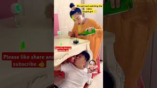 stupid girl👧funny video😁😁comedy video 🤣🤣 please like share and subscribe👍 [upl. by Felike]