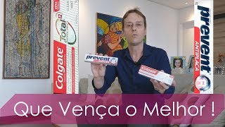 Creme Dental Colgate Total 12 X Creme Dental Prevent  Que Vença o Melhor [upl. by Onaimad910]