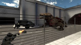 SCP Containment Breach Gate B Battle In Gmod [upl. by Eldreeda156]