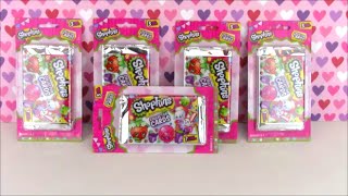 New Shopkins Collector Cards 15 packs with Limited Edition Shopkins [upl. by Jonette]