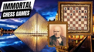 Anderssens Immortal Game  Chess Louvre [upl. by Jeffrey722]