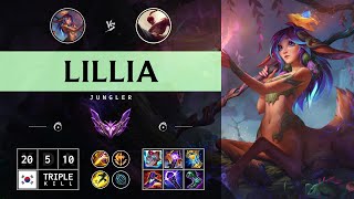 Lillia Jungle vs Lee Sin  KR Master Patch 1414 [upl. by Robers688]