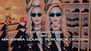 Finally Enough Talk 50 Questions With Madonna [upl. by Etnovert]