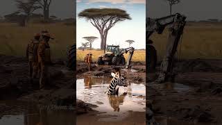 Giraffe Rescue in the Savanna giraffe trending rescue cute help [upl. by Othello]