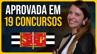 APROVADA EM 19 CONCURSOS Como estudar para o TJSP 2024 [upl. by Lilian609]