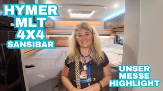 HYMER MLT 4x4 Sansibar 😍 Unser Messe Highlight 2024 💥 Kann der wirklich Offroad [upl. by Martynne]