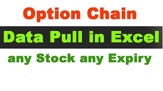 Option chain analysis data pull in excel  nse new website  any stock any expiry  Part 1 [upl. by Orit320]