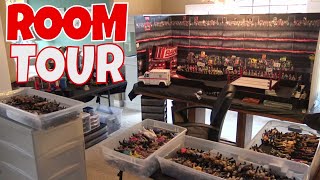 WWE Figure ROOM TOUR Arena Backstage Figure bins [upl. by Nerradal847]