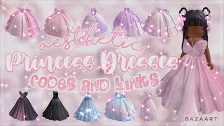 Aesthetic Prom and Princess Royal Dresses  Codes and Links  Roblox Bloxburg Berry Avenue [upl. by Sillad380]