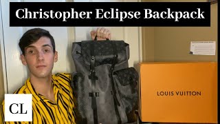 Louis Vuitton Eclipse Christopher Backpack UnboxingReview [upl. by Allehs189]