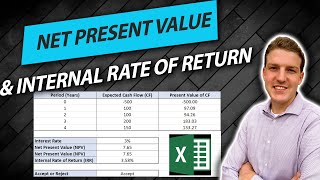 How to Calculate NPV and IRR in Excel [upl. by Lohner]