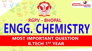 RGPV Engineering Chemistry Most Important Question for RGPV Bhopal 1st Year BTech [upl. by Ainirtak570]