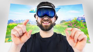 I Played FORTNITE on the Apple Vision Pro [upl. by Rebekah854]