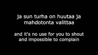 Maija Vilkkumaa  Satumaatango lyrics FINampENG [upl. by Flannery]