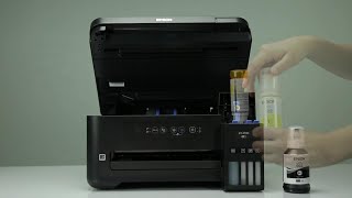 Epson Expression ET2700 How to Fill the Ink Tanks [upl. by Notnerb648]