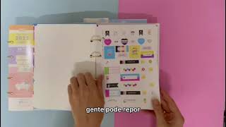 PLANNER QUE PARECE FICHÁRIO  Planner Argolado 2022 Tilibra [upl. by Edlin]