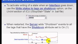 OSIsoft Write a shutdown event to tags when the interface shuts down v34375 [upl. by Notniw382]