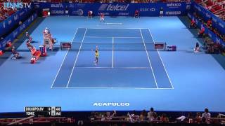 Patient Tomic Hits Hot Shot At Acapulco 2016 [upl. by Oilalue692]