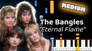 Eternal Flame The Bangles Piano Lesson Medium [upl. by Flanders]