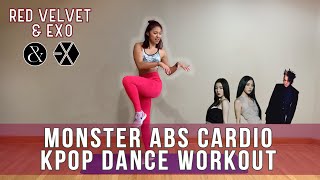 Monster Abs Cardio KPOP Dance Workout  Red Velvet Irene amp Seulgi  EXO [upl. by Nawj]