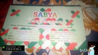 2 2nd year Education practical record📚 binding khata re lesson plan Kariba 📔Education 📕👍 [upl. by Ellynn]