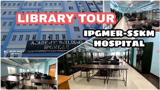 LIBRARY TOUR  IPGMER AND SSKM HOSPITAL  VLOG WITH BMG [upl. by Ecissej]