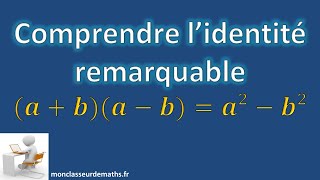 Comprendre lidentité remarquable a²  b²  a  ba  b [upl. by Danila]