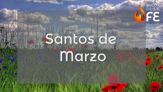 Santoral de Marzo – Calendario Santoral Católico [upl. by Haneeja]