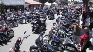 Hollister Motorcycle Rally 2013 Hollister CA USA [upl. by Ednalrym170]