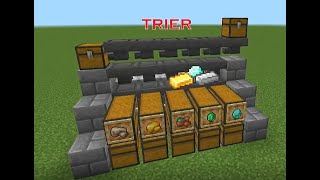 TUTO MINECRAFT TRIEURE AUTOMATIQUE [upl. by Ellebasi]