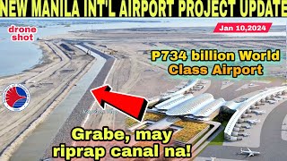 May riprap na NEW MANILA INTL AIRPORTBulacan AirportSMC PROJECTJan 10 build3xbuildbettermore [upl. by Dian]