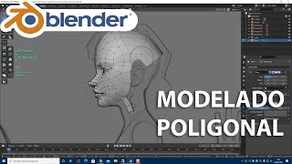 Tutorial de modelado poligonal en Blender personaje desde cero 1era Parte [upl. by Aeriel407]