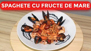 SPAGHETE CU FRUCTE DE MARE Chef Patrizia [upl. by Ahsinak]