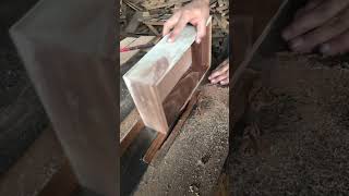 Cutting The Edges Of Wooden Watch Box jdshandicrafts trending shorts [upl. by Esorlatsyrc]