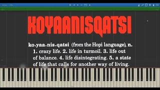 Philip Glass Koyaanisqatsi Complete Soundtrack  Midi Visualisation [upl. by Mcintyre]