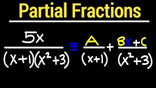 Partial Fractions Type 1  Type 4 [upl. by Aitnohs]