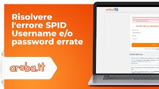 Risolvere lerrore SPID  Username eo password errate [upl. by Ahsirpac]