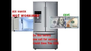 How to Reset ICE Maker for Samsung Refrigerator When Its Not Working [upl. by Eedahs]