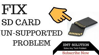 SD Card Unsupported Problem How to Fix in phone [upl. by Naujahs]