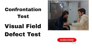 Confrontation Test Visual Field Defect Test   Clinical Examination opthalmology [upl. by Hakym994]