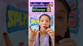 Splitsvilla Winner😍🥰 mtv mtvsplitsvilla splitsvilla15 shortsshortsbetashortsfeedwinnerfunyt [upl. by Swain]