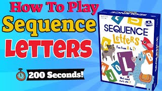 How To Play Sequence Letters [upl. by Amaras86]